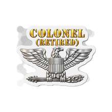 Load image into Gallery viewer, Die-Cut Magnet - Colonel - Retired - 3D - Enhanced