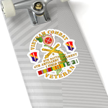 Load image into Gallery viewer, Kiss-Cut Stickers - Army - Vietnam Combat Vet - 8th Bn 4th Artillery - I Field Force
