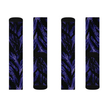 Load image into Gallery viewer, Sublimation Socks - Futuristic zebra with neon glow