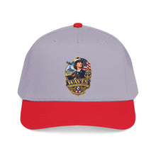 Load image into Gallery viewer, Mid Profile Baseball Cap - WAVES - Women Accepted for Volunteer Emergency Service WWII - 3D - Enhanced