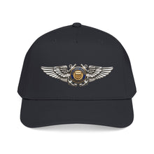 Load image into Gallery viewer, Mid Profile Baseball Cap - USCG - Aviator Badge - Auxiliary wo txt - 3D - Enhanced