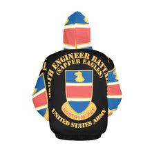 Load image into Gallery viewer, Men's All Over Print Hoodie (USA Size) (Model H13) - 326th Engineer Bn - Sapper Eagles