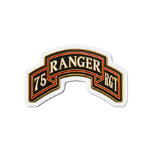 Load image into Gallery viewer, Die-Cut Magnet - Army - 75th Ranger Regiment - Ranger Scroll - 3D - Enhanced