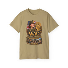 Load image into Gallery viewer, Unisex Ultra Cotton Tee - WAC - Womens Army Corps - WWII - 3D - Enhanced