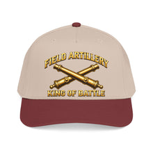 Load image into Gallery viewer, Mid Profile Baseball Cap - Field Artillery - King of Battle - 3D - Enhanced