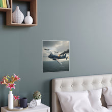 Load image into Gallery viewer, Indoor and Outdoor Silk Posters - April 8, 1950, Baltic Sea - Latvia Soviet fighters shot down a U.S. Navy PB4Y-2 - Liberator - Cold War