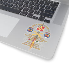 Load image into Gallery viewer, Kiss-Cut Stickers - Cold War Vet - 1st Missile Bn, 81st Artillery 56th Artillery Group - Neu-Ulm Germany - Firing Missile w ARTY Br w COLD SVC X 300