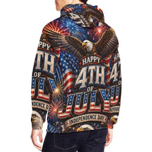 Load image into Gallery viewer, Happy 4th of July Men's All Over Print Hoodie (USA Size) (Model H13)