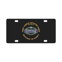 Load image into Gallery viewer, ROK Korean Army Combat Infantry Badge w Txt X 300 Classic License Plate
