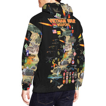 Load image into Gallery viewer, Men's All Over Print Hoodie (USA Size) (Model H13) - Map - Vietnam Units -with Wpns - Equipment