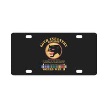Load image into Gallery viewer, Army - 66th Infantry Div - Black Panther Div - WWII w SS Leopoldville w EU SVC Classic License Plate