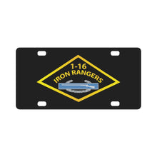 Load image into Gallery viewer, Army - 1st Bn,16th Infantry - Iron Rangers w CIB w Txt X 300 Classic License Plate