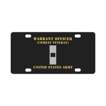Load image into Gallery viewer, Army - Warrant Officer - W01 - Combat Veteran - Flat X 300 Classic License Plate