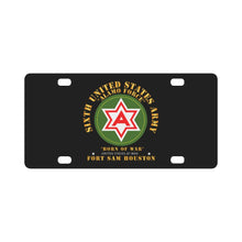 Load image into Gallery viewer, Army - 6th United States Army - Fort Sam Houston Classic License Plate