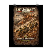 Load image into Gallery viewer, Rolled Posters - 4th Infantry Division - Battle of Dak To - 1967