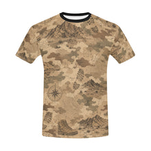 Load image into Gallery viewer, Desert Tactical Camouflage Pattern Men's All Over Print Crew Neck T-Shirt