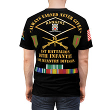 Load image into Gallery viewer, AOP - Army - 1st Battalion, 16th Infantry Regiment "Rangers" with Army Commendation, Army Achievement, National Defense and Service Ribbon