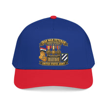 Load image into Gallery viewer, Mid Profile Baseball Cap - Army - Iraq War Veteran - Ribbon Bar - Map - SSI - 3rd Infantry Division - 3D - Enhanced