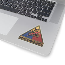 Load image into Gallery viewer, Kiss-Cut Stickers - SSI - 761st Tank Battalion SSI w Name Tape - 3D Enhanced