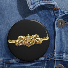 Load image into Gallery viewer, Custom Pin Buttons - USCG - Cutterman - Officer wo txt - 3D - Enhanced