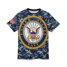 Load image into Gallery viewer, AOP - United States Navy Seal - Emblem - 3D - Enhanced with Navy Camouflage Pattern