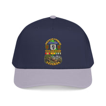 Load image into Gallery viewer, Mid Profile Baseball Cap - Vietnam Veteran Combat - 2nd Bn, 28th Infantry - 1st ID - with VN SVC - with Combat Scene - 3D - Transparent
