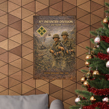 Load image into Gallery viewer, Matte Poster - 4th Infantry Division in Vietnam 1966-1970