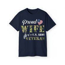 Load image into Gallery viewer, Unisex Ultra Cotton Tee - Proud Wife Of A Us Army Veteran - Ralph X 300