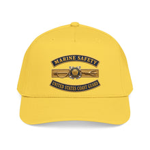 Load image into Gallery viewer, Mid Profile Baseball Cap - USCG - Marine Safety - Auxiliary w txt - 3D - Enhanced