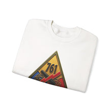 Load image into Gallery viewer, Crewneck Sweatshirt - SSI - 761st Tank Battalion SSI w Name Tape - 3D Enhanced