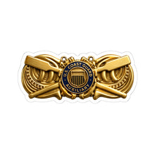 Load image into Gallery viewer, Kiss-Cut Stickers - USCG - Coxswain - Auxiliary wo txt - 3D - Enhanced