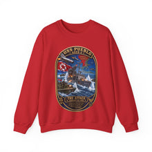 Load image into Gallery viewer, Crewneck Sweatshirt - USS Pueblo Attack-Defense Commemorative Patch