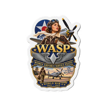 Load image into Gallery viewer, Die-Cut Magnet - WASP - Women Airforce Service Pilot - WWII - 3D - Enhanced