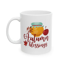 Load image into Gallery viewer, White Ceramic Mug - 11oz & 15oz - Autumn Blessings