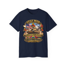 Load image into Gallery viewer, Unisex Ultra Cotton Tee - Army - Desert Storm - 2nd Armored Div - Combat Vereran Veteran w GULF SVC - 3D - Enhanced