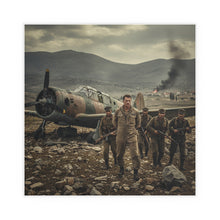 Load image into Gallery viewer, Indoor and Outdoor Silk Posters - U.S. Air Force officer - Captured, KIA, Communist Guerrillas - AT-6 Shotdown - Cold War