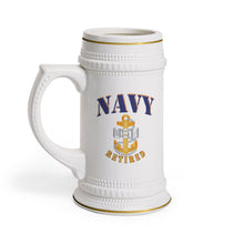 Load image into Gallery viewer, United States Army Navy Retired Beer Stein - Military Veteran Stein Mug