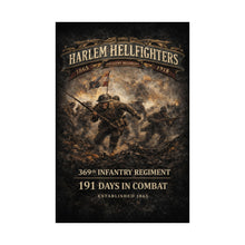 Load image into Gallery viewer, Matte Poster - 369th Infantry Regiment - Harlem Hellfighters charging through chaos