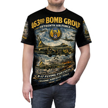 Load image into Gallery viewer, 463rd Bombardment Group WWII Tribute Tee — "Fortress in the Sky"