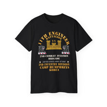 Load image into Gallery viewer, Unisex Ultra Cotton Tee - Classic - 11th Engineer Battalion - Camp Humphries 2nd Infantry Division - Korea