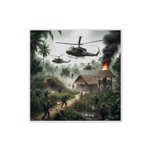 Load image into Gallery viewer, Acrylic Wall Art Panel - Vietnam Village Helicopter Assault