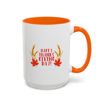 Load image into Gallery viewer, Accent Coffee Mug - Happy Thanksgiving Day