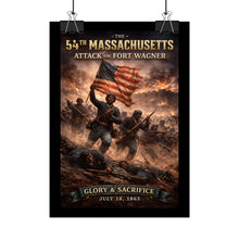 Load image into Gallery viewer, Rolled Posters - 54th Massachusetts - Fort Wagner