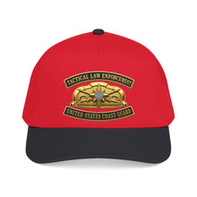 Load image into Gallery viewer, Mid Profile Baseball Cap - USCG - Tactical Law Enforcement w txt - 3D - Enhanced