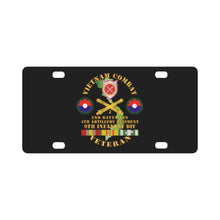 Load image into Gallery viewer, Army - Vietnam Combat Veteran w 2nd Bn 4th Artillery - 9th ID Classic License Plate