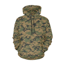 Load image into Gallery viewer, AOP Hoodie - USMC Camouflage Pattern Men's All Over Print Hoodie (USA Size) (Model H13) (Copy)