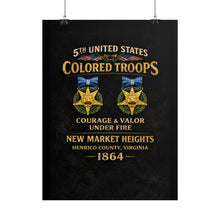 Load image into Gallery viewer, Rolled Posters - 5th USCT at New Market Heights - Shirt - Back