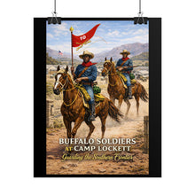 Load image into Gallery viewer, Posters - Buffalo Soldiers at Camp Lockett - 10th Cavalry