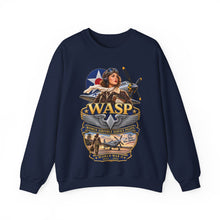 Load image into Gallery viewer, Crewneck Sweatshirt - WASP - Women Airforce Service Pilot - WWII - 3D - Enhanced