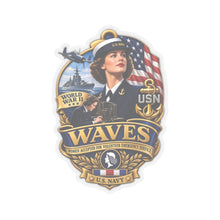 Load image into Gallery viewer, Kiss-Cut Stickers - WAVES - Women Accepted for Volunteer Emergency Service WWII - 3D - Enhanced